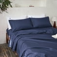 thumbnail image 1 of MR&HM Bedding Queen Sheet Set 4 Pcs, Super Soft Brushed Microfiber Queen Sheets, Cozy Bed Sheets for All Seasons (Queen Size, Navy Blue), 1 of 8