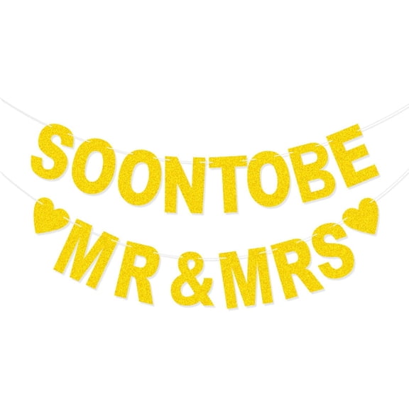 TO BE MR and MRS Banner, Just Married Banner Wedding Garland, Rustic Burlap Wedding Bunting Decorations for Bridal Shower, Engagement, Mr and Mrs Decorations and Chair Sign