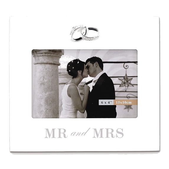 MR MRS frame with Crystal Accents by Lawrence - 4x6
