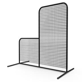 MR Professional Baseball Pitching Screen, Baseball Softball Portable Batting Screen, Protective Pitcher Safety Net