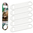 thumbnail image 1 of MR.R 6 Pieces Sublimation Blanks White Color Stainless Steel Metal Opener , Solid and Durable Beer Openers, White Color, 1 of 6