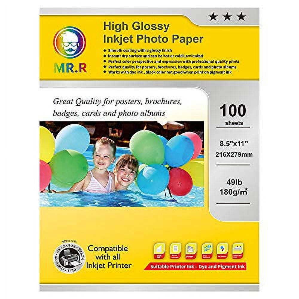 MaxPhoto A4 Glossy Sticker Paper 180 gsm Photo Paper - Photo  Paper