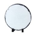 thumbnail image 1 of MR.R Sublimation Blank Round Rock Slate Photo Plaque Picture Frame, Customized Photo Frame Novelty for Wedding,Birthday,Baby Birth,Diameter is 5.9 inch, 1 of 4