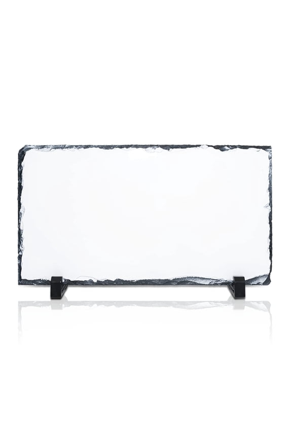 Sublimation Blanks Rectangle Rock Slate Photo Plaque Picture Frame, Customized Photo Frame Novelty for Wedding,Birthday,Baby Birth 4.7x8.6 inch 12x22cm