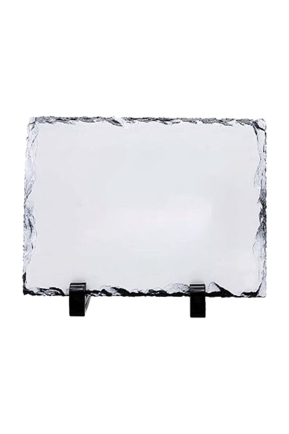 Sublimation Blanks Rectangular Rock Slate Photo Plaque Picture Frame, Customized Photo Frame Novelty for Wedding,Birthday,Baby Birth,5.9x7.88 inch
