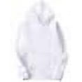 thumbnail image 1 of MR.R Sublimation Polyester Blank White Hoodie Hooded Sweatshirt Cloth Unisex Style with USA Size,S Size, 1 of 4