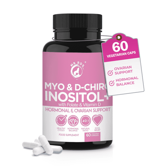 MR ROS PCOS Inositol Capsules, Myo & D-Chiro Inositol 40:1 Ratio, 60 Capsules