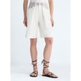 thumbnail image 1 of Scoop Women's and Women's Plus Mid-Rise Shorts, 9'' Inseam, Sizes 0-26W, 1 of 5