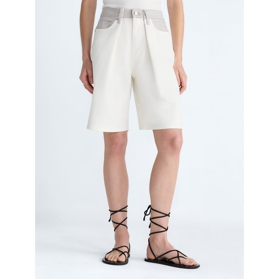 Scoop Women's and Women's Plus Mid-Rise Shorts, 9'' Inseam, Sizes 0-26W