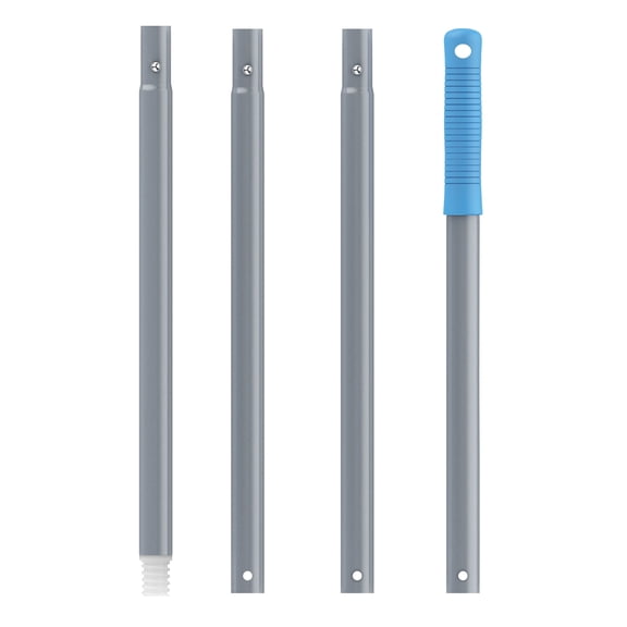 MR.SIGA 54.3 inch Long Extension Pole, Adjustable 4 Pieces Aluminum Pole for Window Squeegee