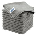 thumbnail image 1 of MR.Siga All-Purpose Microfiber Cleaning ClothStreak Free Cleaning Rags, 12 Pack, Grey, 1 of 8