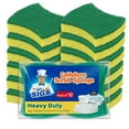 thumbnail image 1 of MR.Siga Cellulose Scrub Sponge Strong Absorbent, Dual-Sided Dishwashing Sponge for Kitchen, 12 Pack, 1 of 10