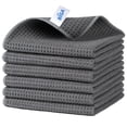 thumbnail image 1 of MR.SIGA Cleaning Cloths,Reusable Lint Free Microfiber Kitchen Dish Towels,6 Pack,Gray, 1 of 9