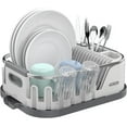 thumbnail image 1 of MR.Siga Dish Drying Rack for Kitchen Counter, Compact Dish Drainer with Drainboard, White, 1 of 8