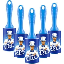 MR.Siga Extra Sticky Lint Roller with Easy Tear Sheets, 5-Pack, 450 Sheets in Total