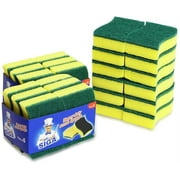 MR.Siga Heavy Duty Scrub Sponge, Dishes, Pots, Pans Cleaning 4.3" x 2.8" x 1.2", 24 Pack