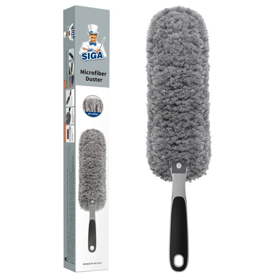 MR.Siga Lint Free Microfiber Duster, Washable Duster for Household Cleaning