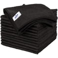 thumbnail image 1 of MR.SIGA Microfiber Cleaning Cloth, All-Purpose Household Microfiber Clean Towels, Black, 12 count per pack, 1 of 8