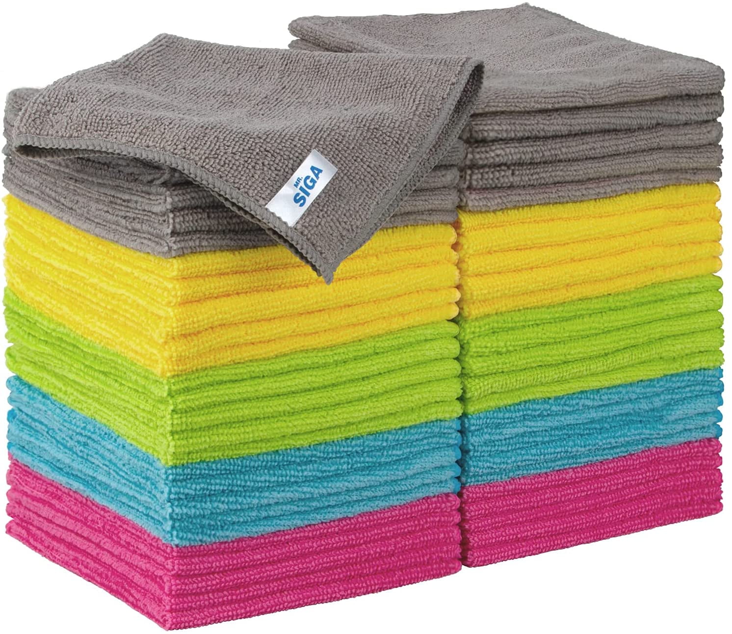 Microfiber Cleaning Cloth, All-Purpose Kitchen Cleaning Towels, Pack  of 50, Size 11.8