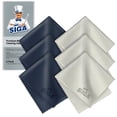 thumbnail image 1 of MR.SIGA Microfiber Cleaning Cloths for Lens, Eyeglasses,Gray and Navy 6 Pack, 6 x 7 inches,1.41 ounces, 1 of 8