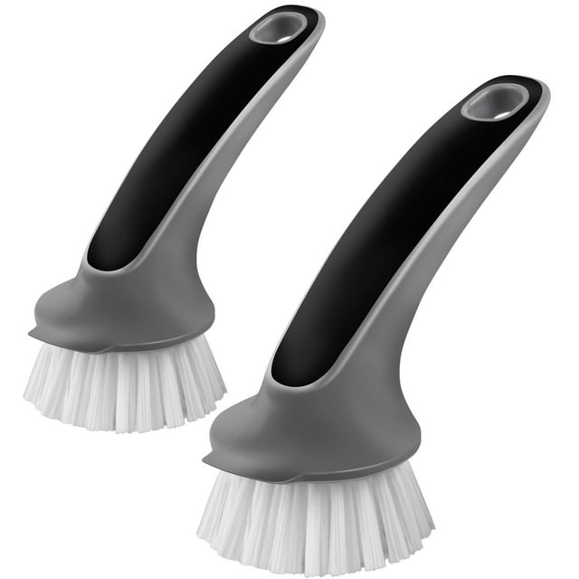 MR.Siga Pot and Pan Cleaning Brush, Dish Brush for Kitchen, Pack of 2