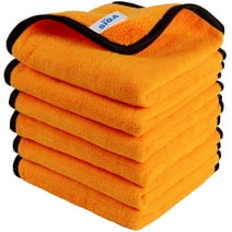 MR.Siga Premium Microfiber Clothes for Household Cleaning, Car Washing Towels Gold, 15.7 x 23.6 inch, 6 Pack