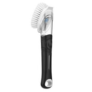 MR.Siga Soap Dispensing Dish Brush, Kitchen Pot Brush,Black