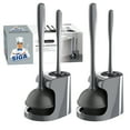 thumbnail image 1 of MR.Siga Toilet Plunger and Bowl Brush Combo for Bathroom Cleaning, Gray, 2 Sets,for adult, 1 of 9