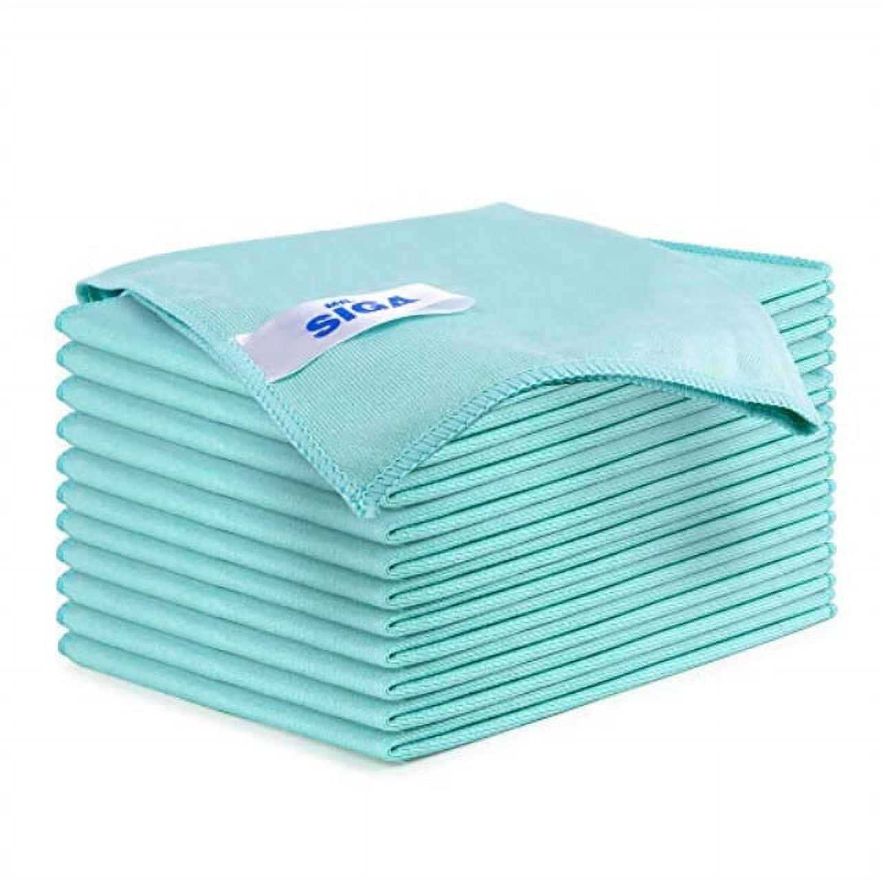 Microfiber Rags in A Box (20 Count) - Mwipes - 8.7x8.7 Reusable
