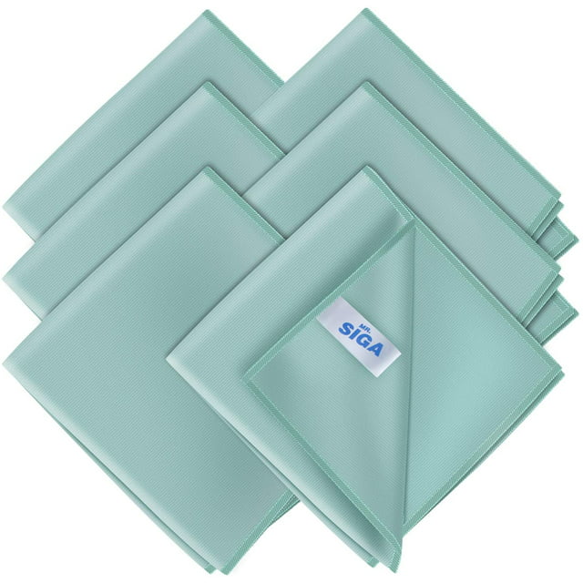 MR.Siga Ultra Fine Microfiber Cloths for Home, Car, and Glass,Pack of 6, 35 x 40 cm 13.7" x 15.7"
