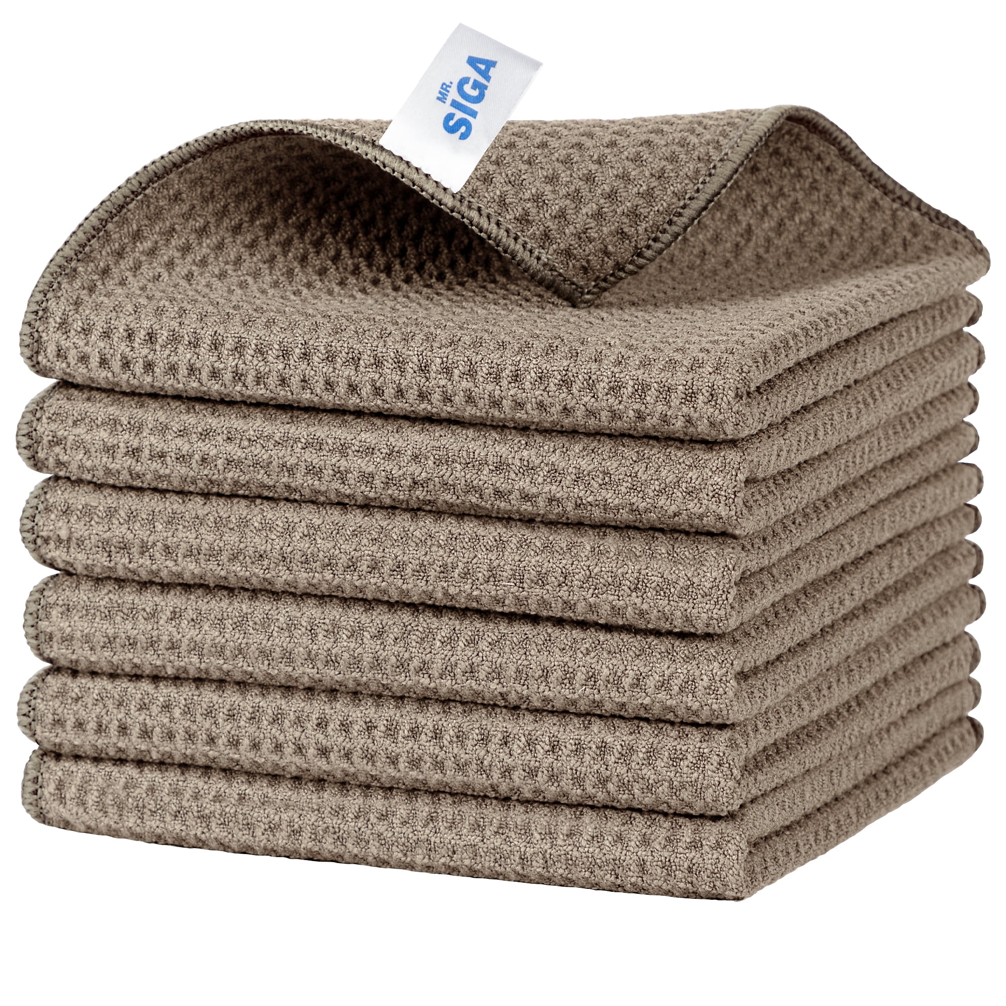 16x16 Microfiber Waffle Weave Towel - Pack of 6