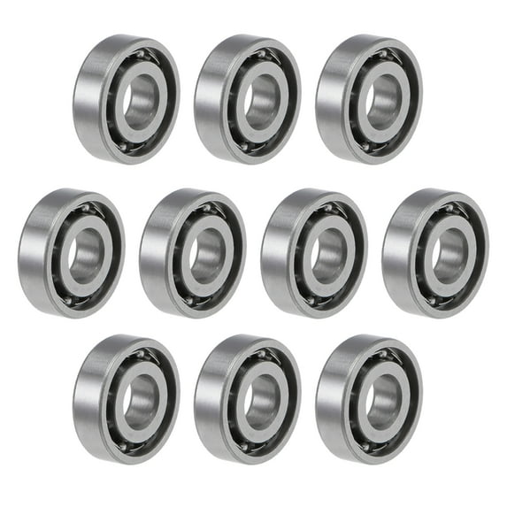 MR104K Ball Bearings Z2 4mmx10mmx3mm Open Type Chrome Steel 10pcs