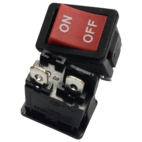 MR110-C3N-BRN-DP - ROCKER SWITCH 1P1T 12A ON-OFF 125VAC QT 13X20MM ACTU RED