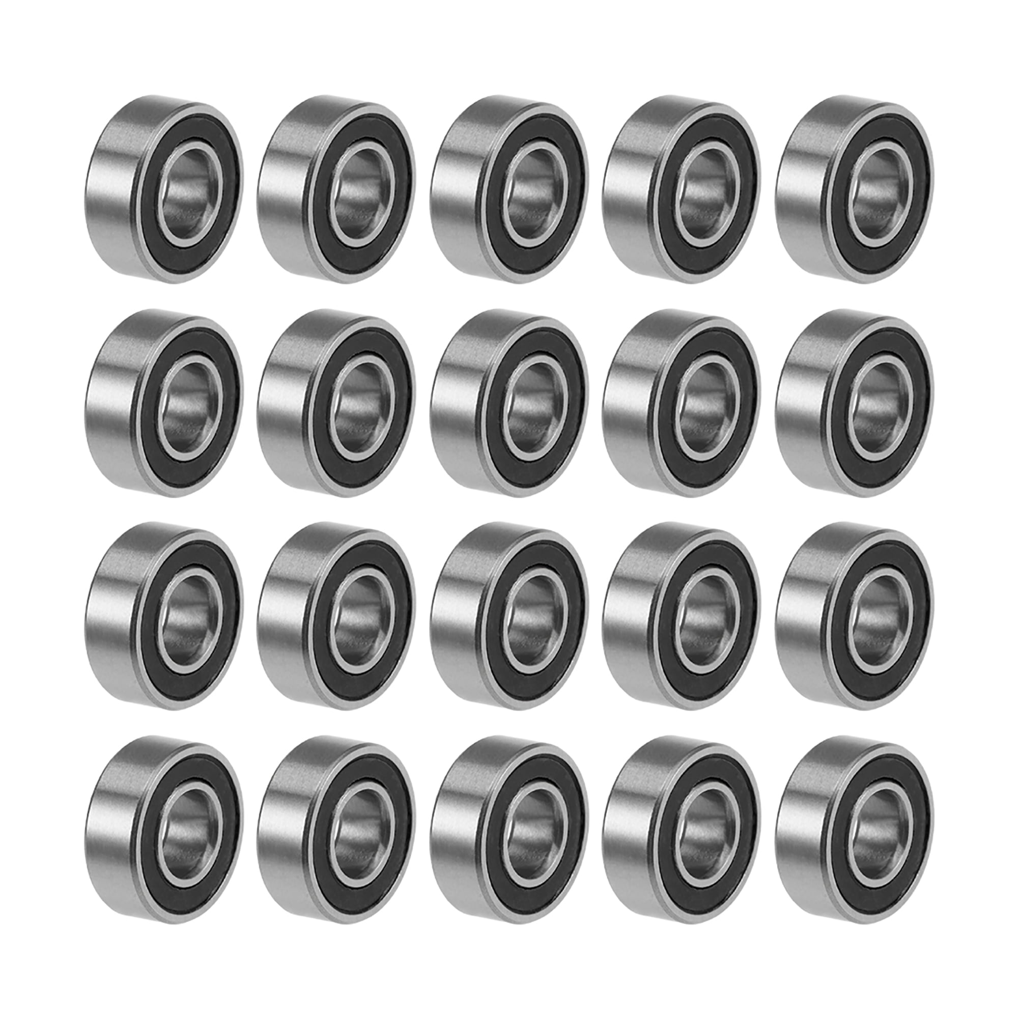 Cuscinetti A Sfera MR115-2RS Z2 5x11x4mm - 20 Pezzi - Uxcell - Acciaio Cromato