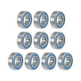 thumbnail image 1 of MR126-2RS Ball Bearings Z2 6mmx12mmx4mm Double Sealed Chrome Steel Blue Seal 10pcs, 1 of 4
