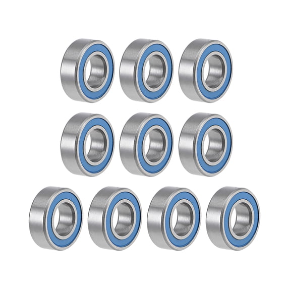 MR126-2RS Ball Bearings Z2 6mmx12mmx4mm Double Sealed Chrome Steel Blue Seal 10pcs