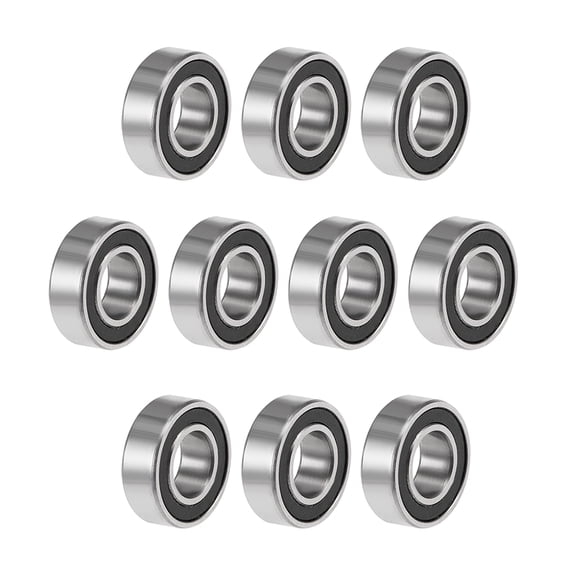 MR126-2RS Deep Groove Ball Bearings 6mmx12mmx4mm Double Sealed Chrome Steel P6 10pcs