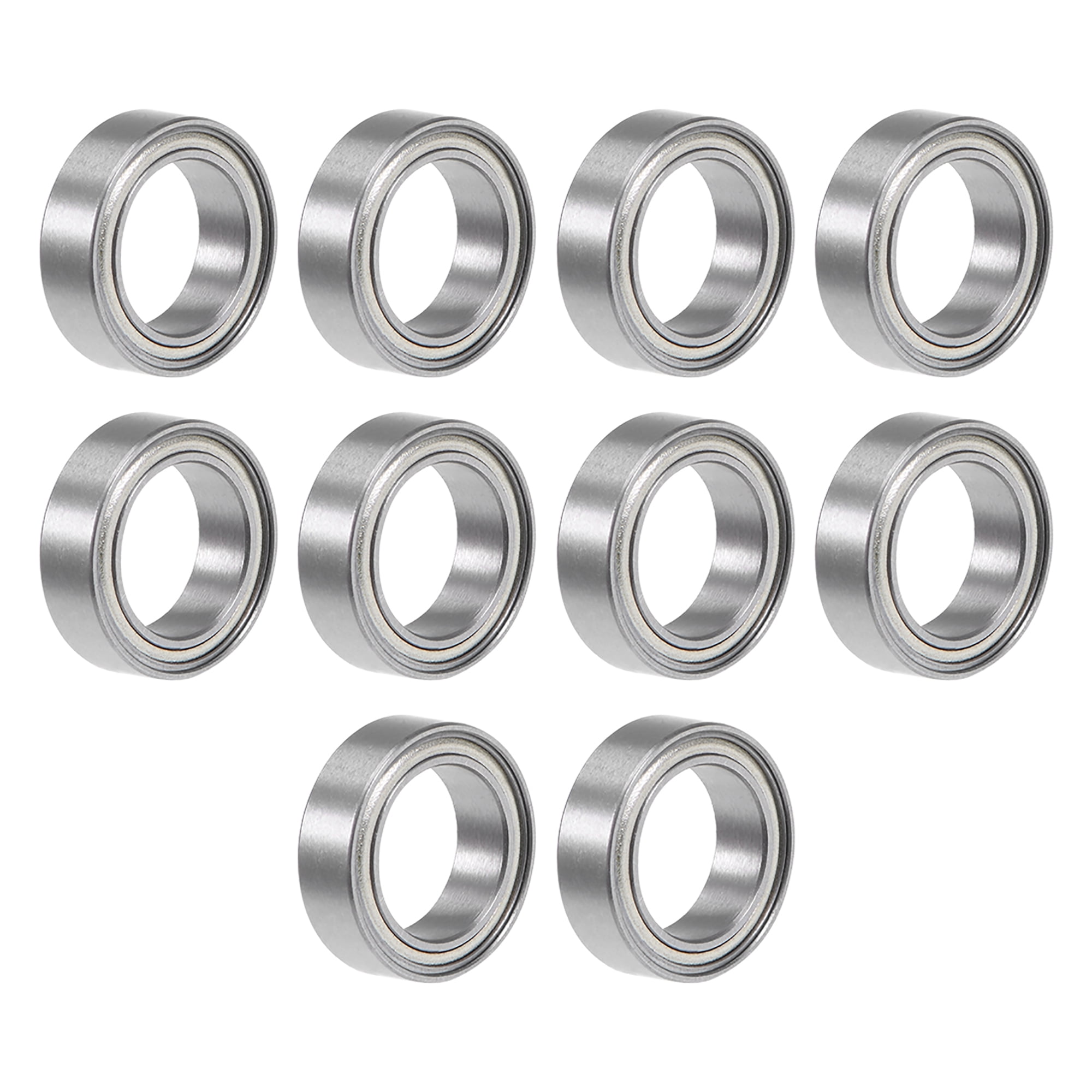 Hexizexi 6 stuks 6001ZZ kogellagers, 12 x 28 x 8 mm, metaal, dubbel afgeschermd, miniatuur groefkogellagers voor skateboards, draaibanken, bouwmachines, doe-het-zelf