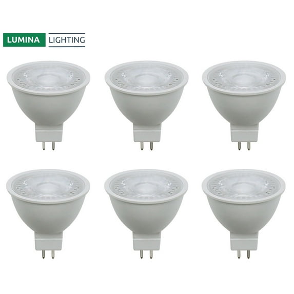 MR16 4W LED Bulb (6 Pack) 4W Bi-Pin LED Light Bulb Landscape Light Bulb, Dimmable, Shatterproof, Dustproof - AC/DC 12 Volt 3000K Warm White, 400 Lumens | MR16 4W LED Bulb