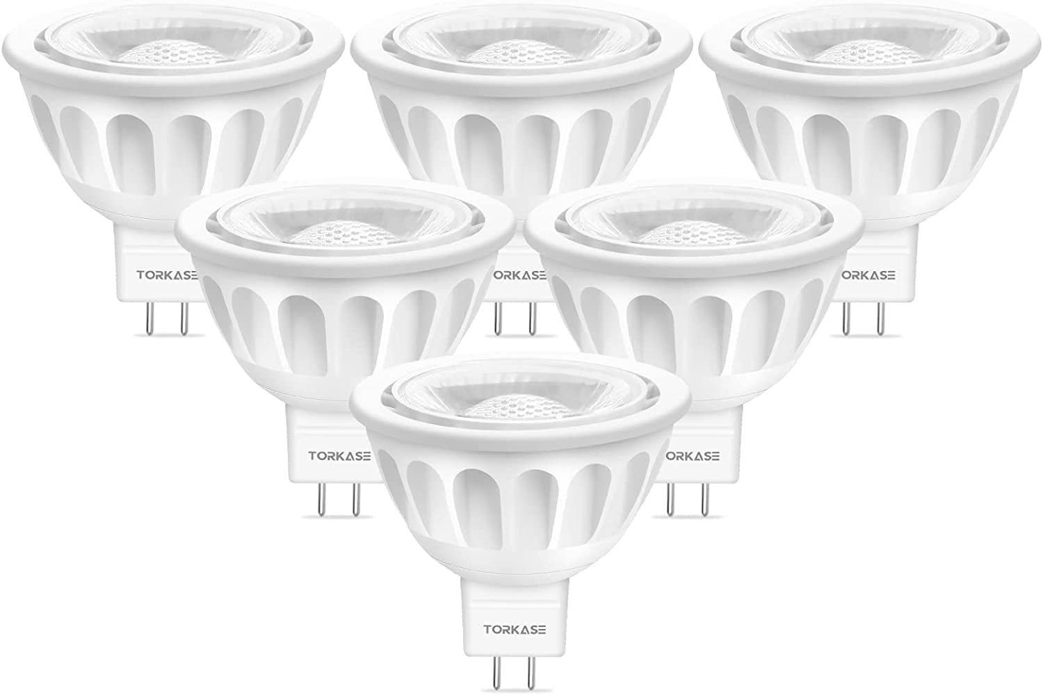 MR16 LED Bulb 12V 5W, GU5.3 Bi Pin Base, Daylight White, Spotlight Bulbs, 6 Pack