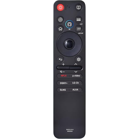MR25GA LG AI Magic Remote Control Replacement for 2019-2026 Smart TV Models - Easy Setup, Voice Control, Shortcut Keys - Works with LG OLED, QNED, NanoCell, UHD, WebOS, 4K/8K Smart TVs (MR19/20/24GA)