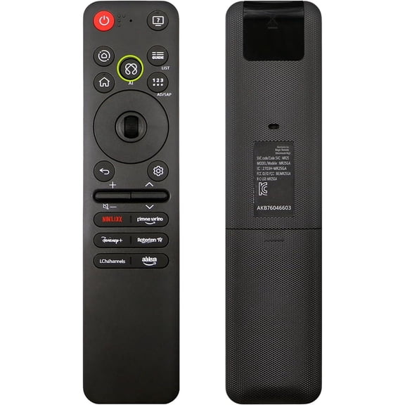 MR25GA Replacement Voice Remote Control Compatible with LG Smart TV 2025 OLED QNED UHD AI Magic