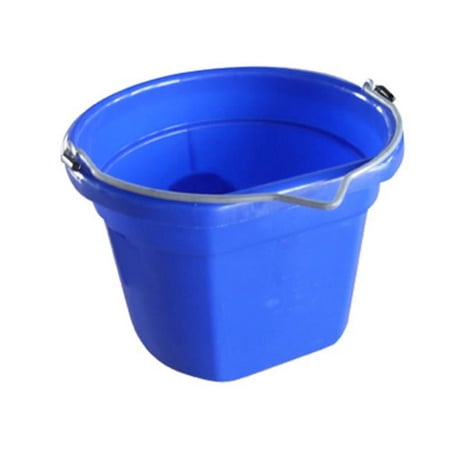 MR8QP-FSB-BLUE 8 Quart Blue Flat Bucket