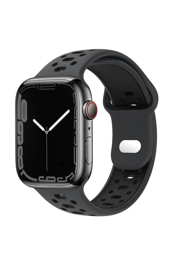 Breathable Silicone Wristwatch Band, Apple, 38mm/40mm/41mm/42mm/44mm/45mm/49mm