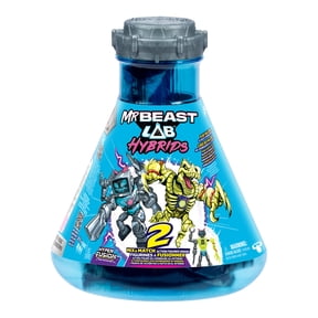 MrBeast Lab Hybrids Multi Pack, Create 2 Mix & Match Action Figures, Plus Parts of the Golden Panther Dragon, Collect 30+ Beasts, Ages 6+