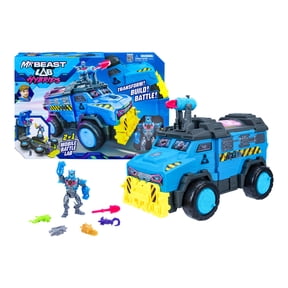 MrBeast Lab Hybrids Mobile Battle Lab, Fully Operational Battle Station, Exclusive MEGA-TECH Hybrid Figure & Accessories, Ages 5+