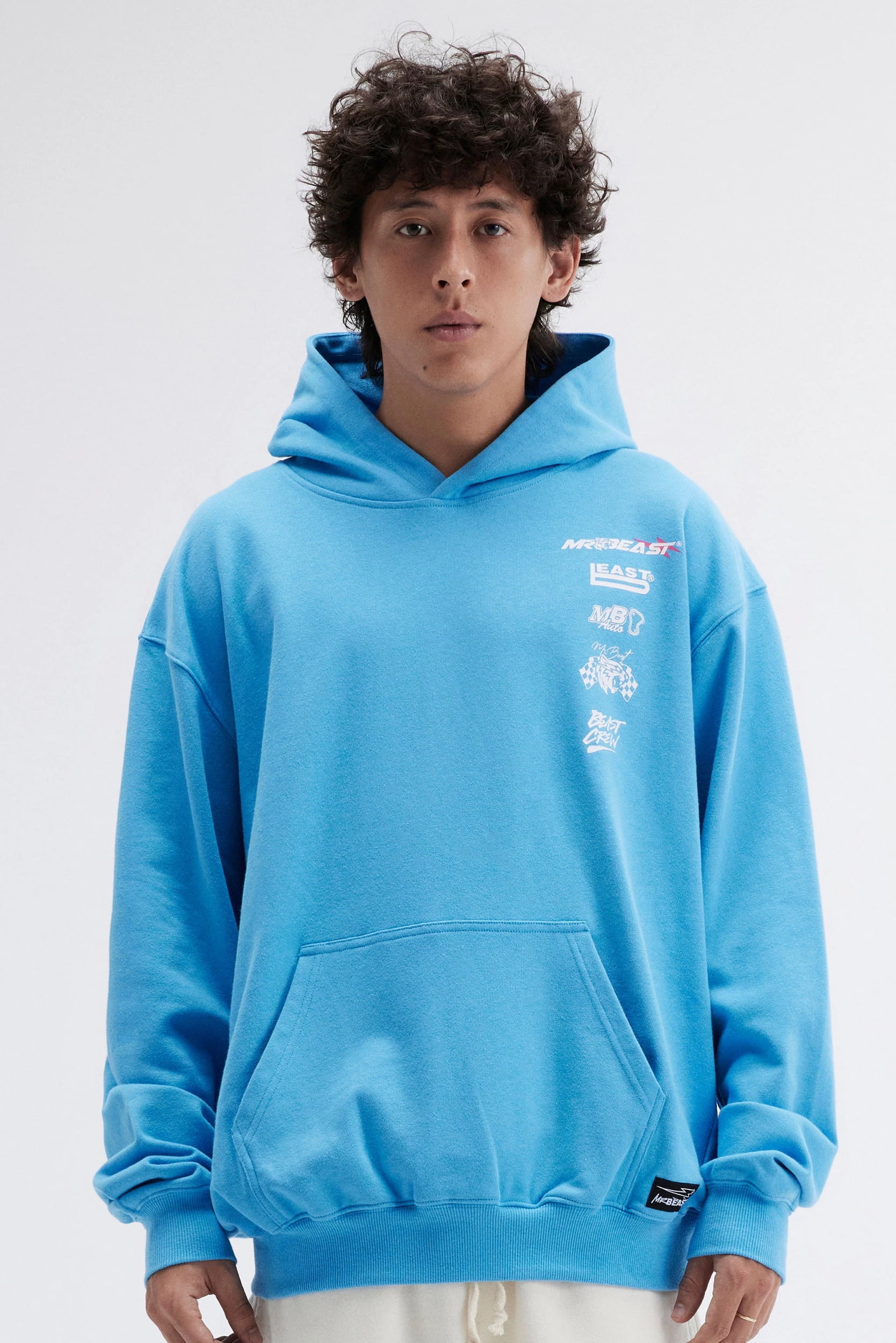 MRBEAST MOTORSPORTS HOODIE BLUE Walmart