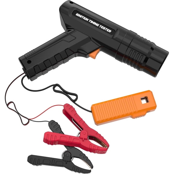 MRCARTOOL 12V Inductive Timing Light Tool, Automotive Ignition Timing Light for 2-Stroke & 4-Stroke Petrol Engines, Reverse Polarity & Overload Protection