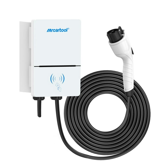 MRCARTOOL 7KW Home Smart Electric Vehicle EV Charger 32A Level 2 110V 28ft Cable IP67