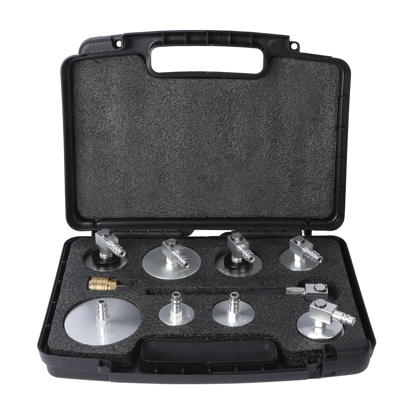 MRCARTOOL Aluminum Brake Master Cylinder Bleeder Adapter Set Brake Fluid Bleeding Kit